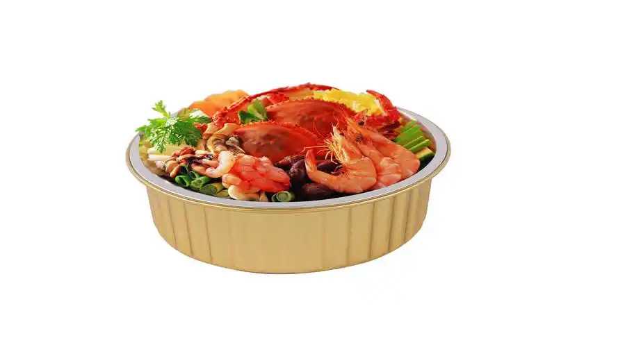 全自动铝箔盒灌装机——预制菜量产包装的“智能革命”